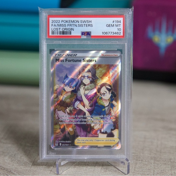 Pokemon Trading Card - Miss Fortune Sisters - PSA 10 - Picture 1 of 2